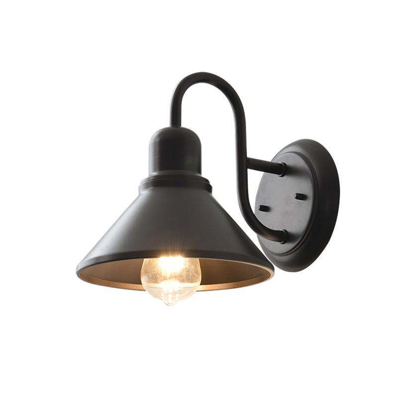 Ysolenne Farmhouse Metal Cage Outdoor Wall Lamp#Finish_Coffee gold
