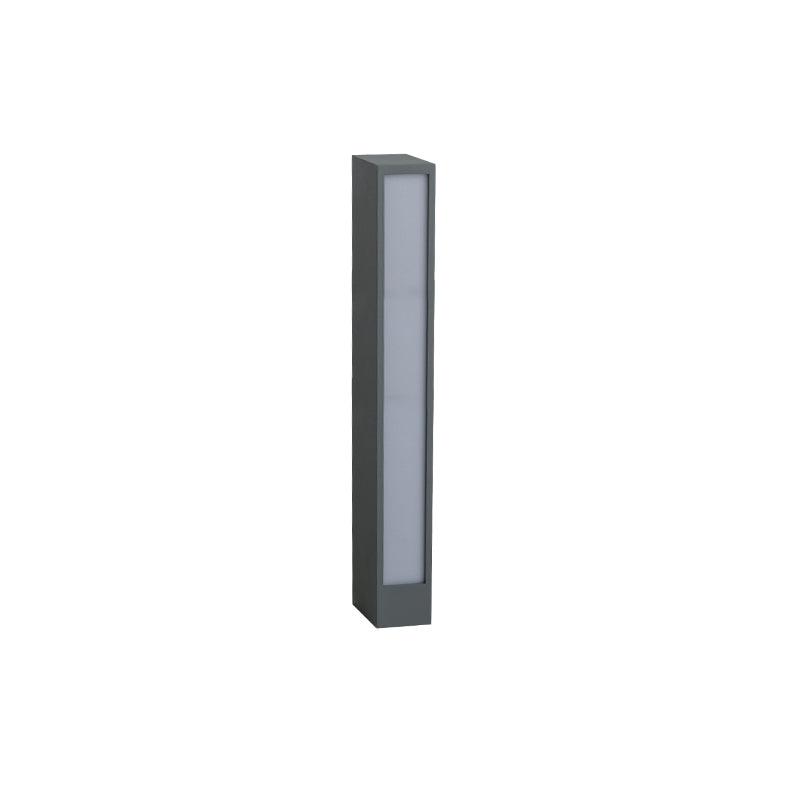 Xyravelle Aluminum Outdoor Post Lamp#Size_23.6″#Finish_Grey & White