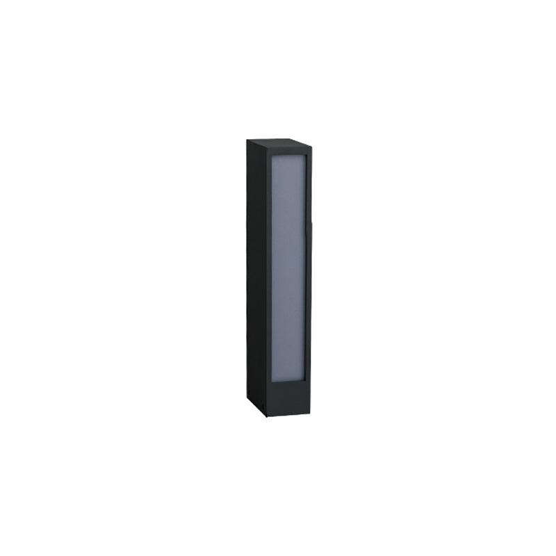 Xyravelle Aluminum Outdoor Post Lamp#Size_15.7″#Finish_Black & White