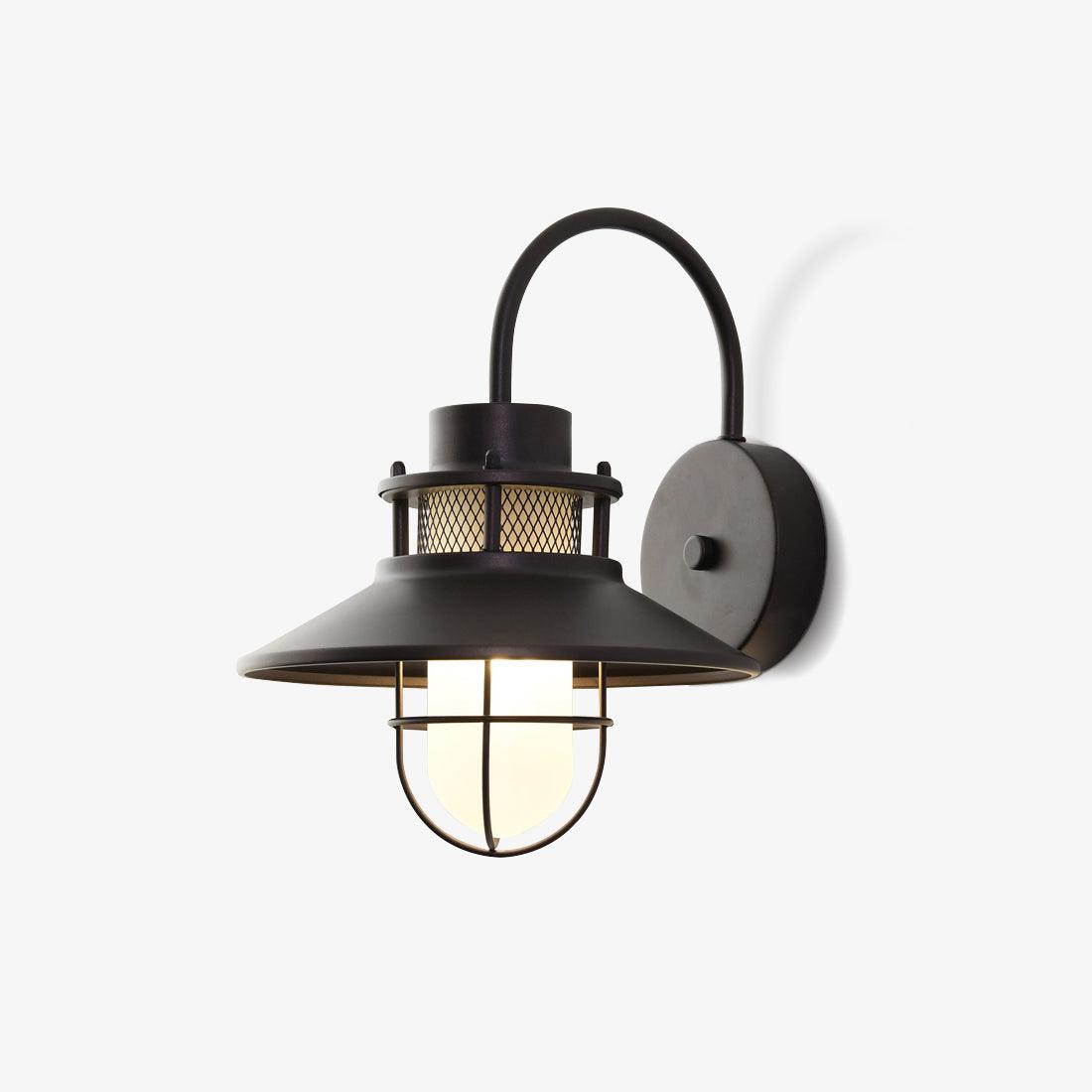 Wyndora Frosted Glass Outdoor Wall Lamp