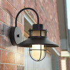 Wyndora Frosted Glass Outdoor Wall Lamp