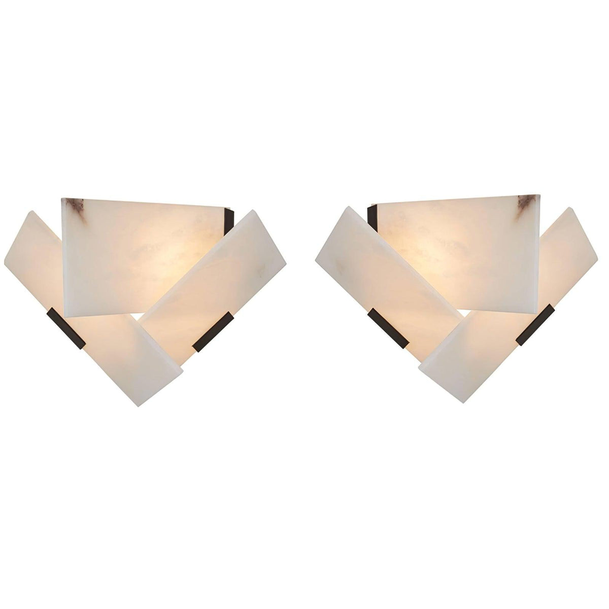 Liorenne Sculptural Alabaster Wall Lamp#Quantity_Set of 2