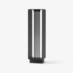 Valessia Striped Glass Outdoor Post Lamp