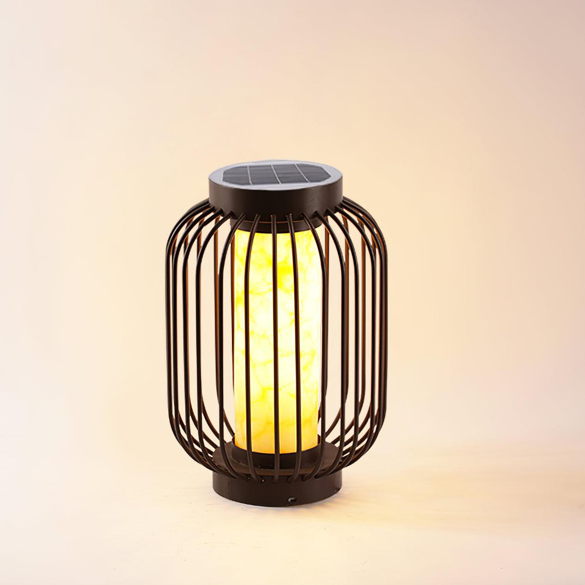 Umbrielle Metal Outdoor Table Lamp#Size_15.7″#Power source_Model B: Solar-Powered Version#Kelvin range_Warm Light