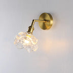 Ardenelle Adjustable Glass Brass Wall Lamp#Finish_Brass & Clear