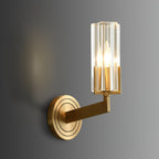Coravine Modern Glass Brass Wall Lamp#Size_2.9″#Finish_Brass & Clear