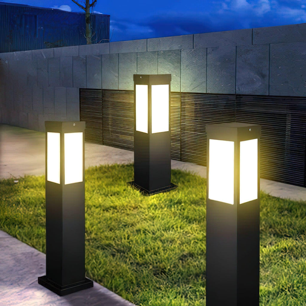 Rosavere Metal Acrylic Bollard Outdoor Lamp
