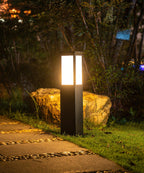 Rosavere Metal Acrylic Bollard Outdoor Lamp