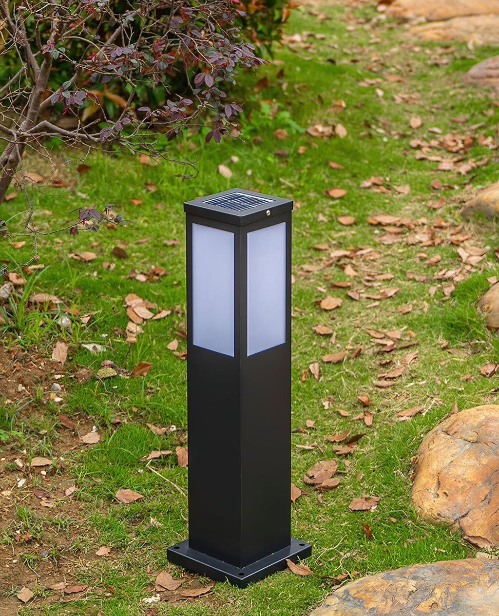 Rosavere Metal Acrylic Bollard Outdoor Lamp