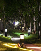 Rosavere Metal Acrylic Bollard Outdoor Lamp