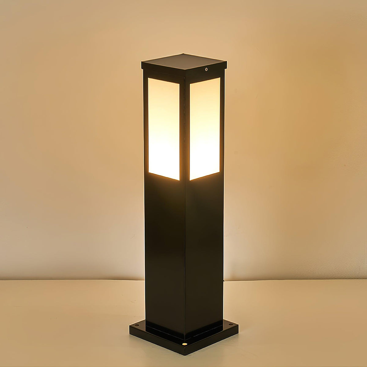 Rosavere Metal Acrylic Bollard Outdoor Lamp