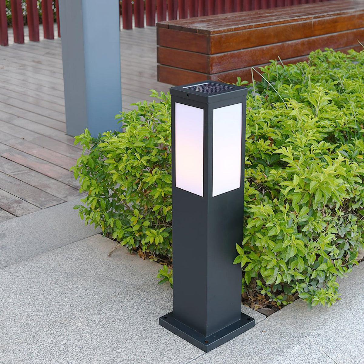 Rosavere Metal Acrylic Bollard Outdoor Lamp