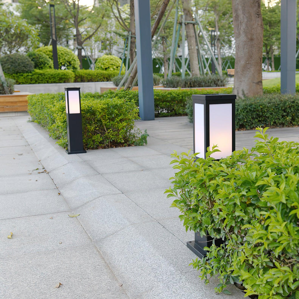 Rosavere Metal Acrylic Bollard Outdoor Lamp