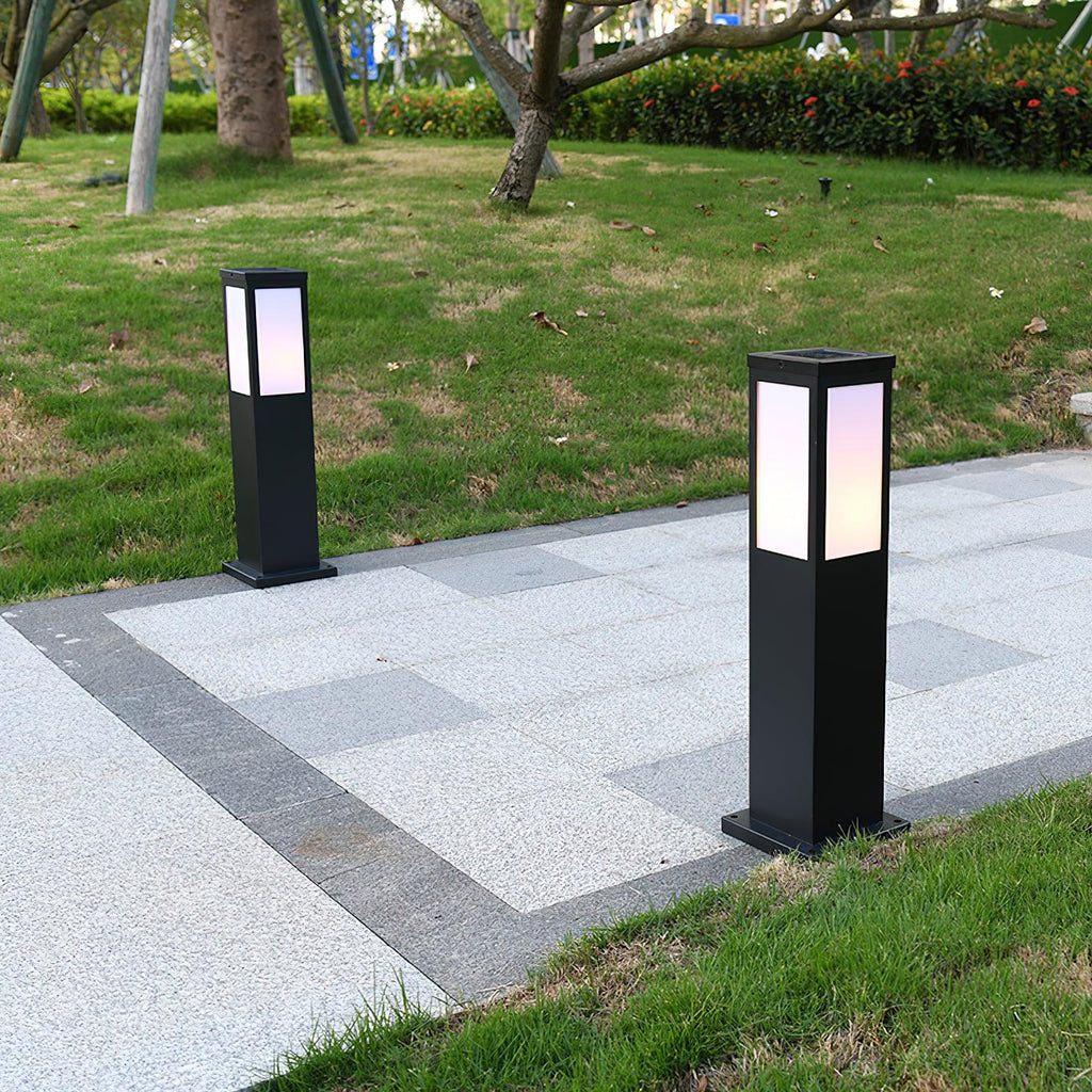 Rosavere Metal Acrylic Bollard Outdoor Lamp