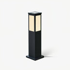 Rosavere Metal Acrylic Bollard Outdoor Lamp#Finish_Black#Kelvin range_Warm Light