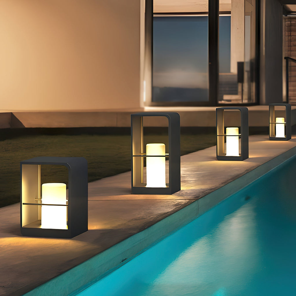 Quillesse Metal Solar Lantern Outdoor Garden Light