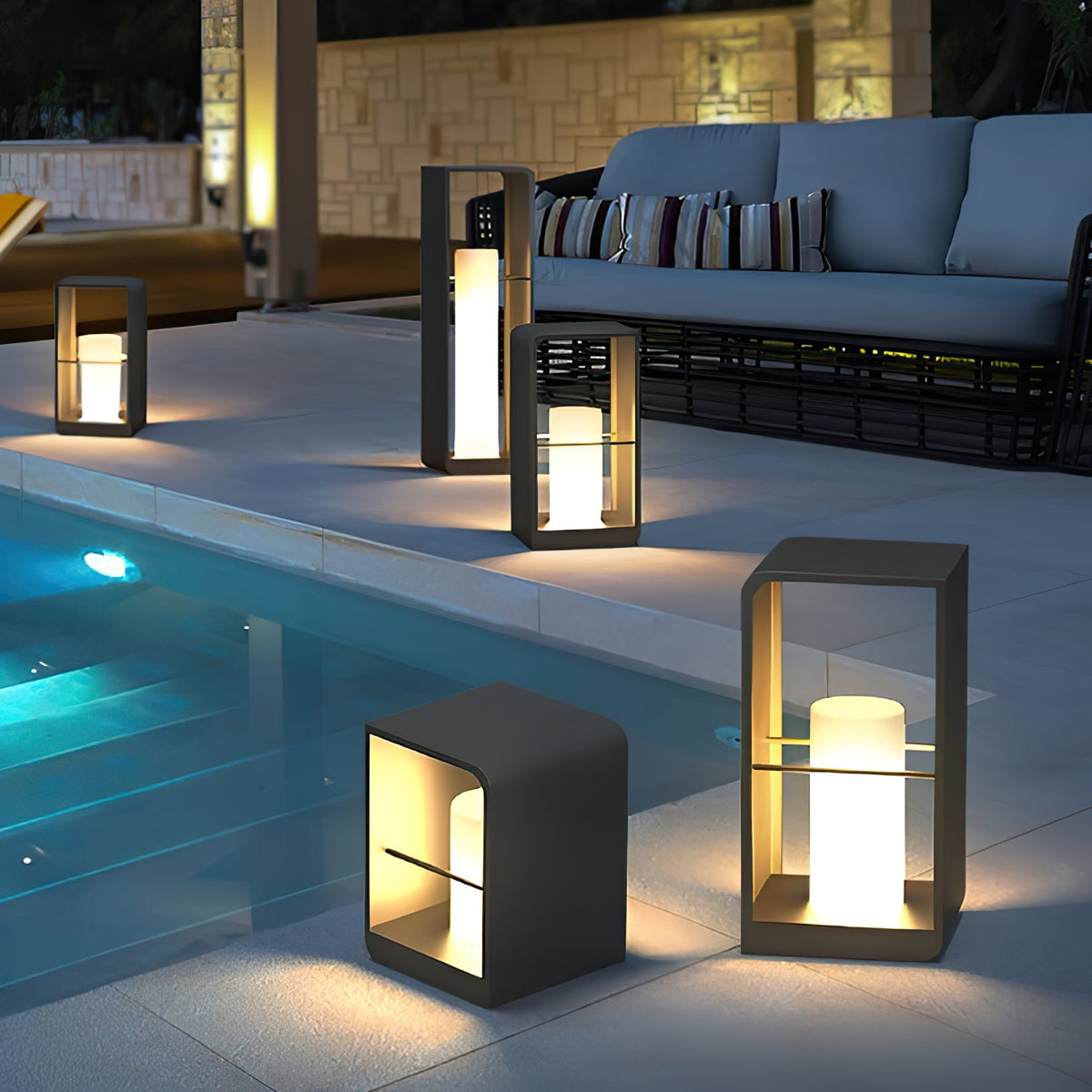 Quillesse Metal Solar Lantern Outdoor Garden Light