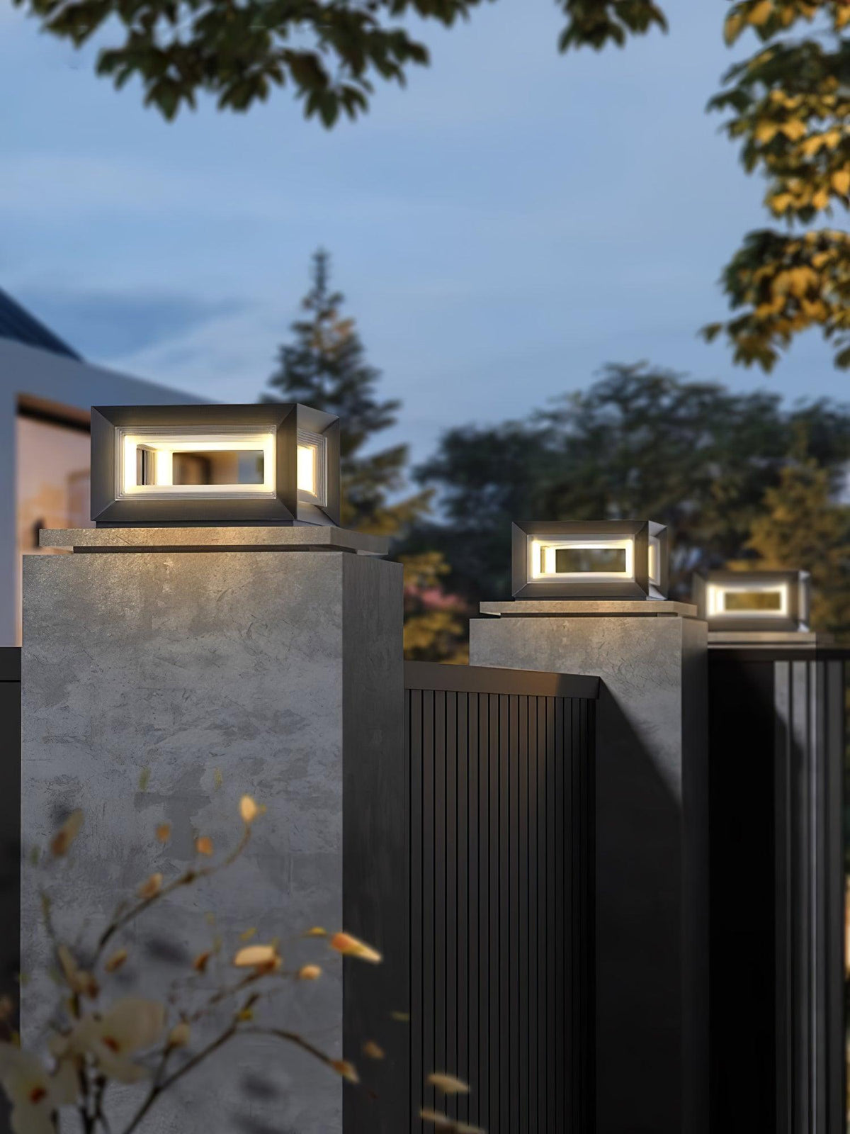 Monavere Acrylic Cube Outdoor Post Lamp