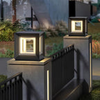 Monavere Acrylic Cube Outdoor Post Lamp