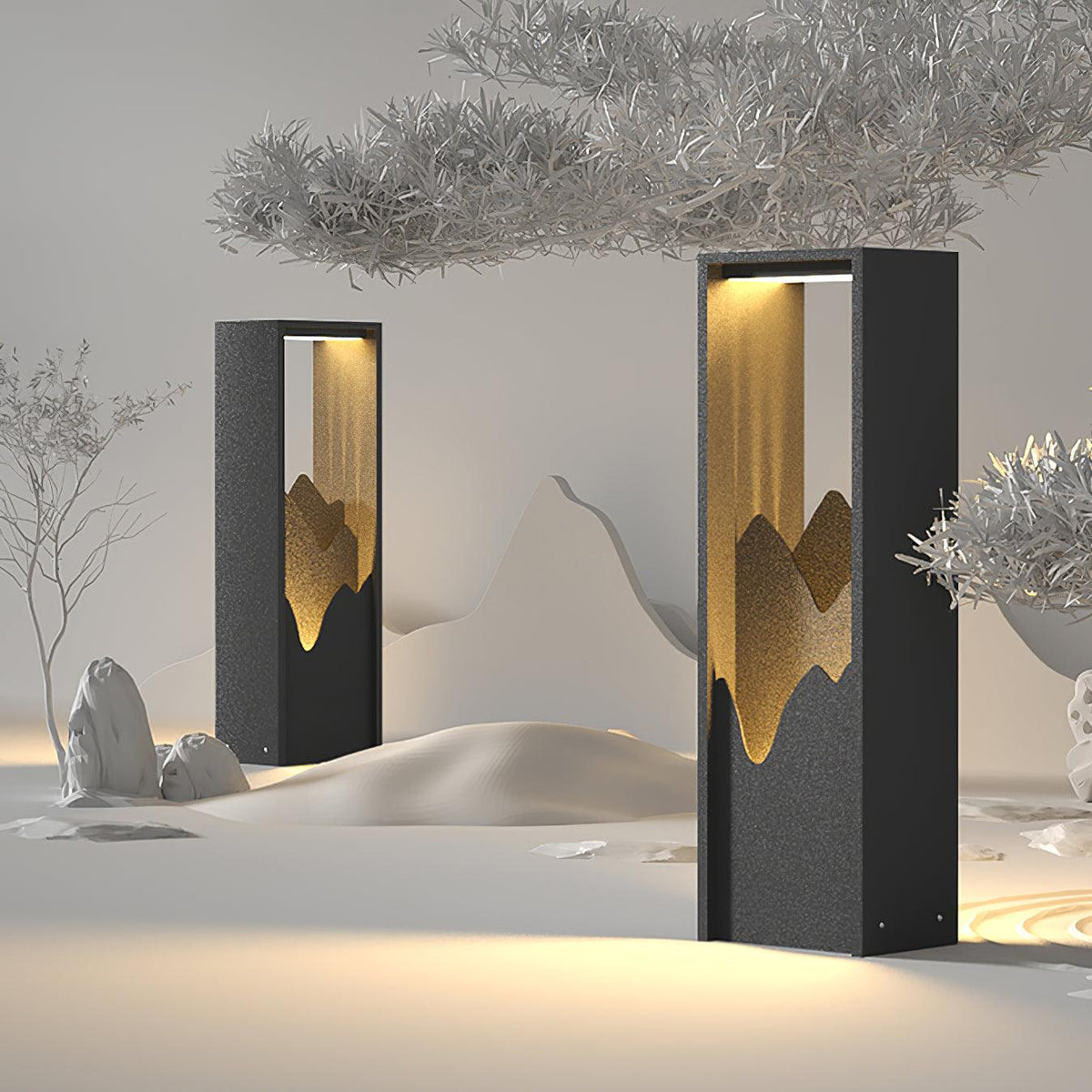 Koralune Acrylic Solar Outdoor Garden Light
