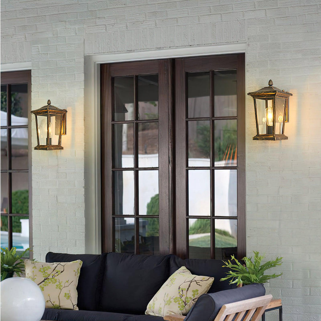 Junovaire Glass Cage Outdoor Wall Lamp