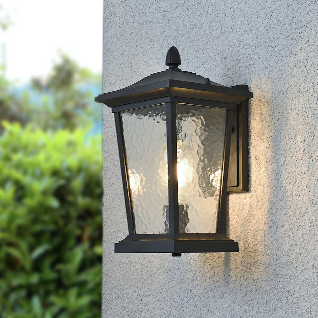 Junovaire Glass Cage Outdoor Wall Lamp