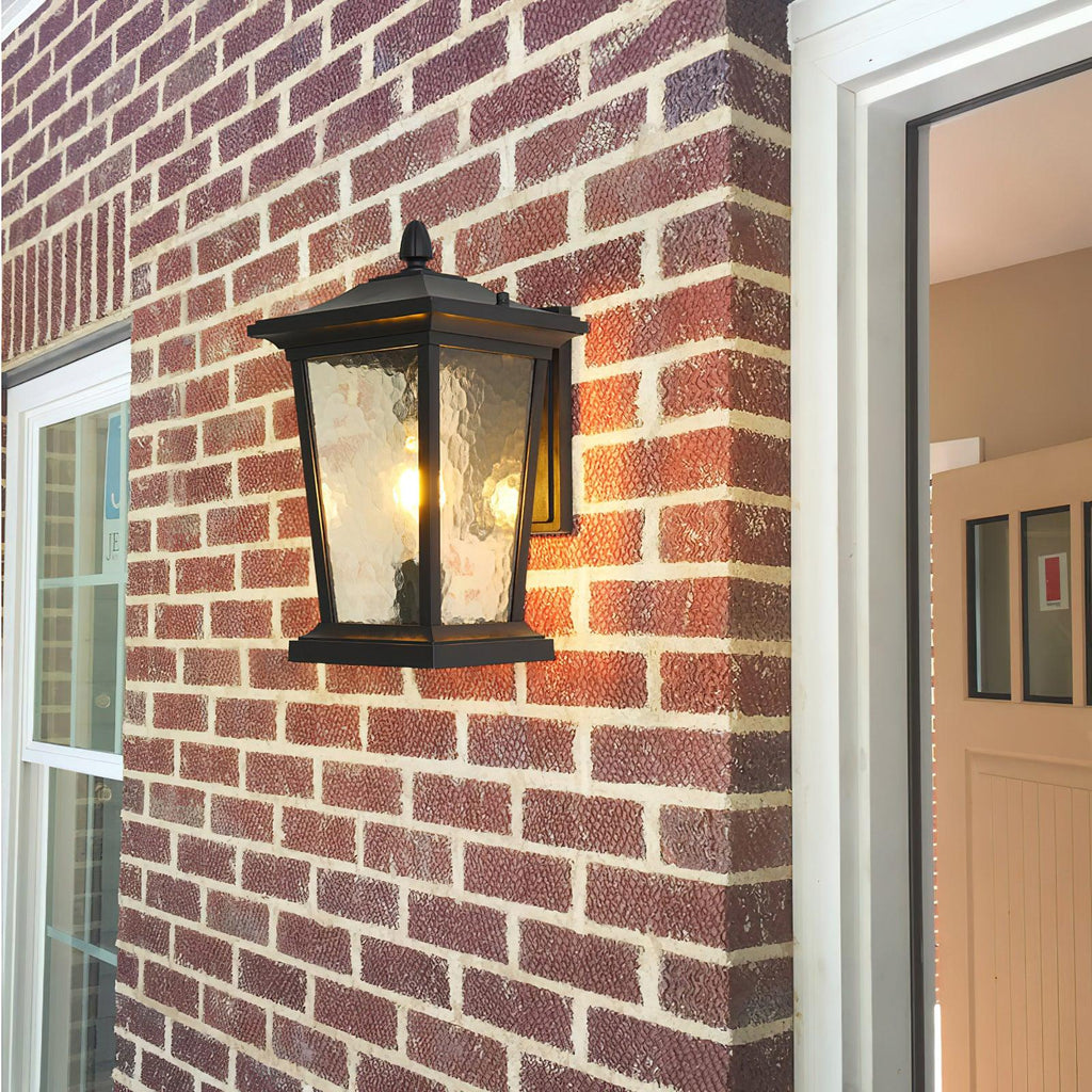 Junovaire Glass Cage Outdoor Wall Lamp