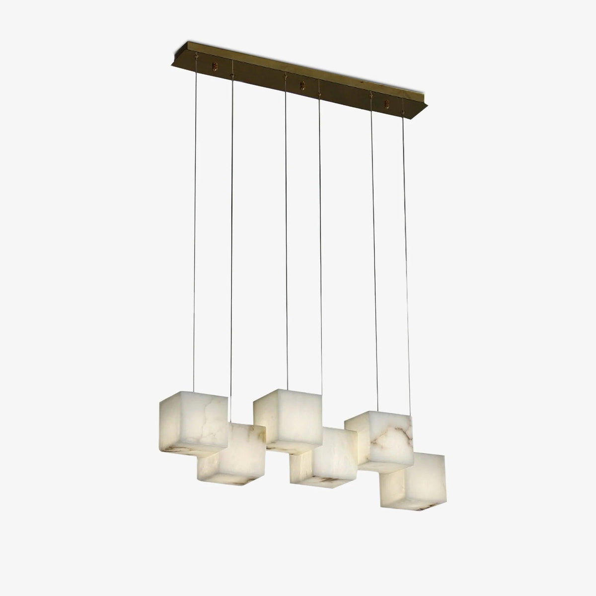 Avelune Multi-Light Alabaster Linear Chandelier