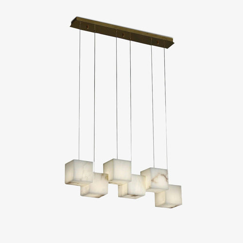 Avelune Multi-Light Alabaster Linear Chandelier
