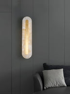Brisora Alabaster Rounded Wall Lamp