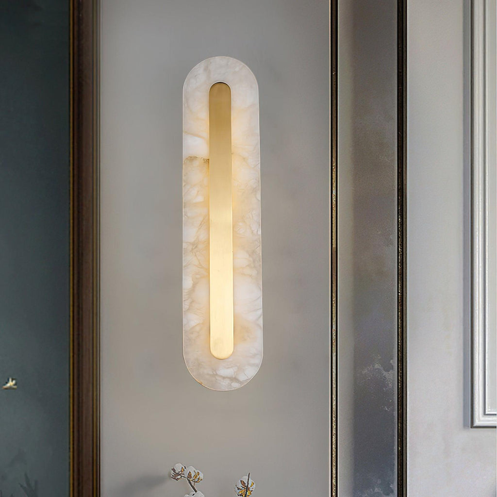 Brisora Alabaster Rounded Wall Lamp