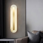Brisora Alabaster Rounded Wall Lamp