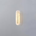 Brisora Alabaster Rounded Wall Lamp#Size_D 4.3″ x H 13.8"