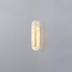 Brisora Alabaster Rounded Wall Lamp#Size_D 4.3″ x H 13.8"