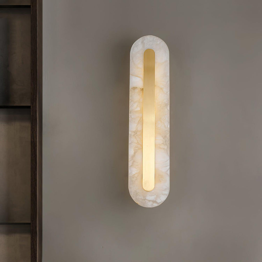 Brisora Alabaster Rounded Wall Lamp