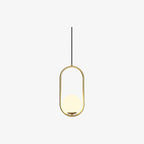 Havorine Glass Globe Brass Swag Pendant Light