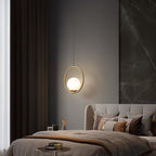 Wisterra Glass Globe Brass Pendant Light