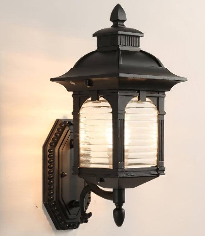 Halovelle Metal Roof Outdoor Wall Lamp