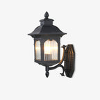 Halovelle Metal Roof Outdoor Wall Lamp