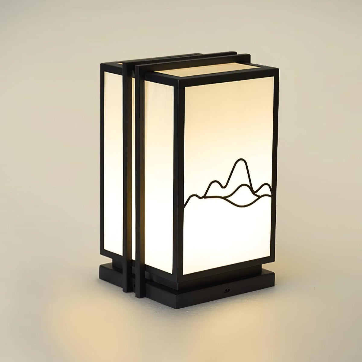 Floravine Metal Mountain Outdoor Post Lamp