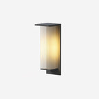 Eversora Metal Box Solar Outdoor Wall Lamp#Finish_Black#Kelvin range_Warm Light