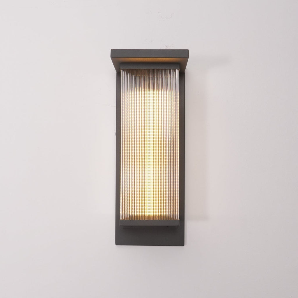 Eversora Metal Box Solar Outdoor Wall Lamp