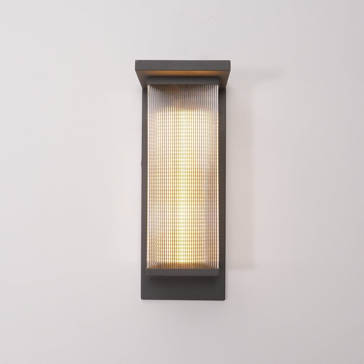 Eversora Metal Box Solar Outdoor Wall Lamp