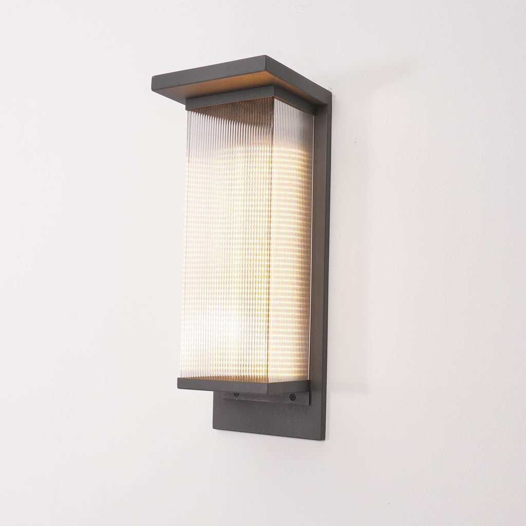 Eversora Metal Box Solar Outdoor Wall Lamp