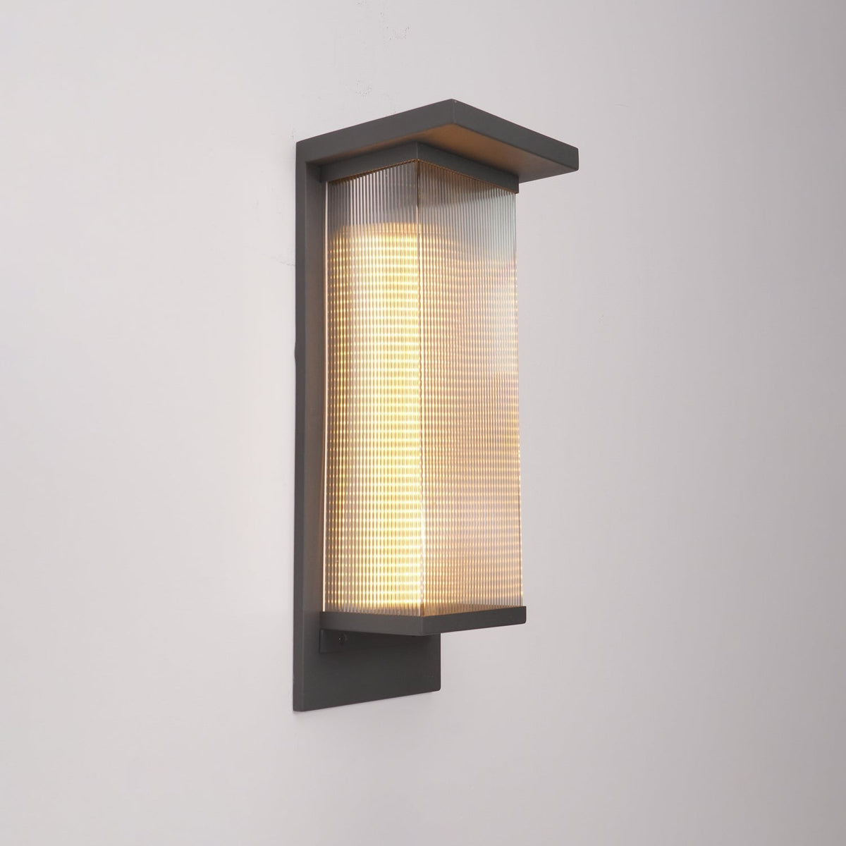 Eversora Metal Box Solar Outdoor Wall Lamp
