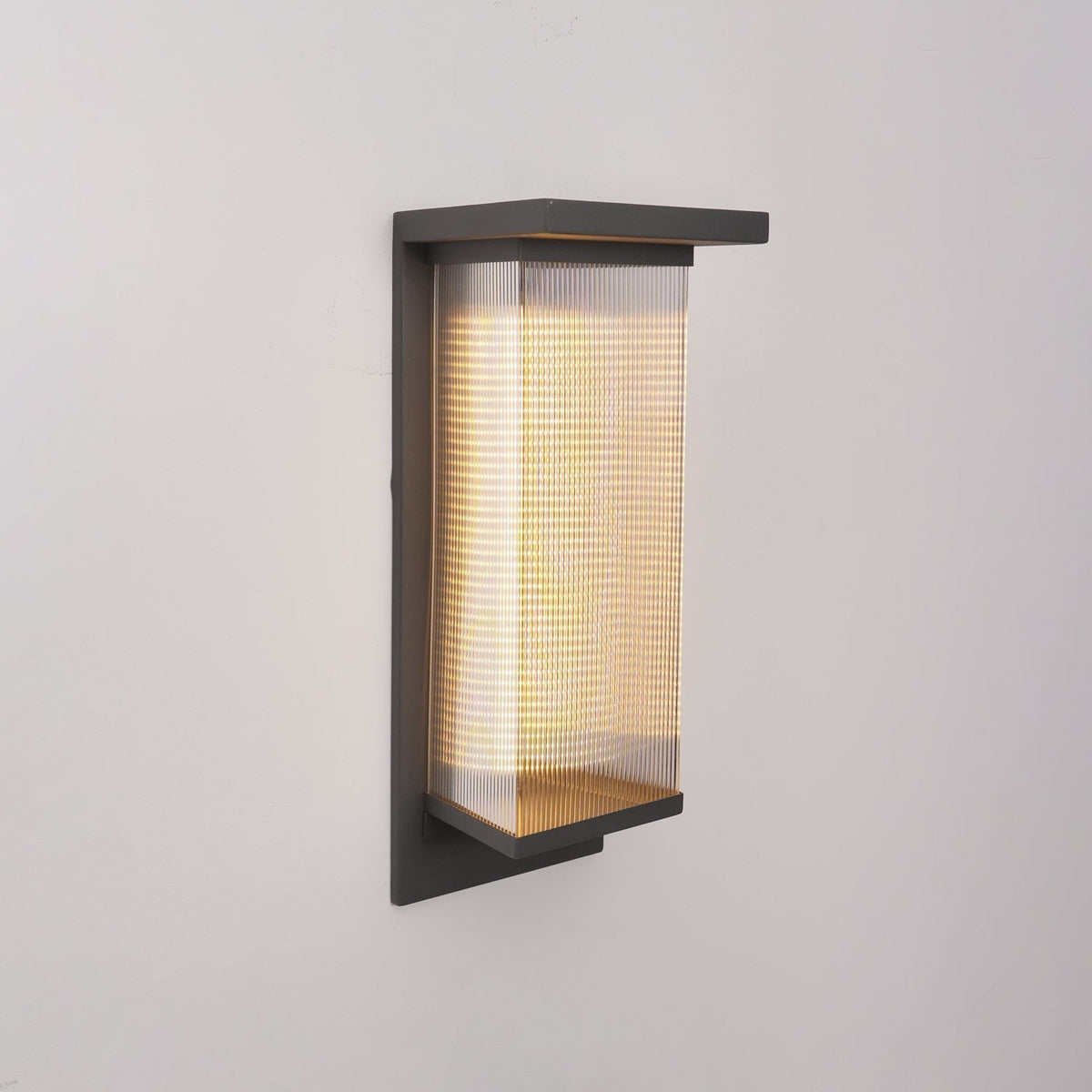 Eversora Metal Box Solar Outdoor Wall Lamp