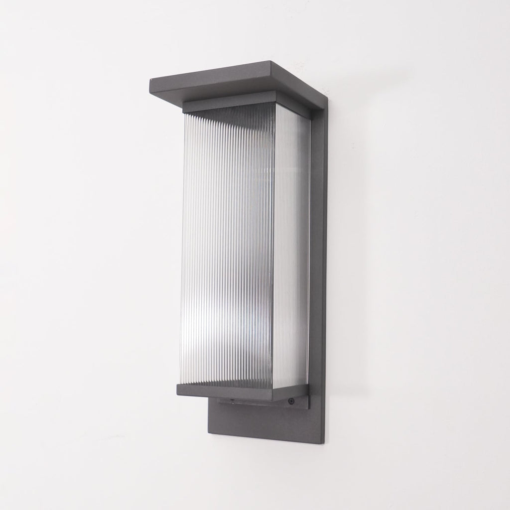 Eversora Metal Box Solar Outdoor Wall Lamp
