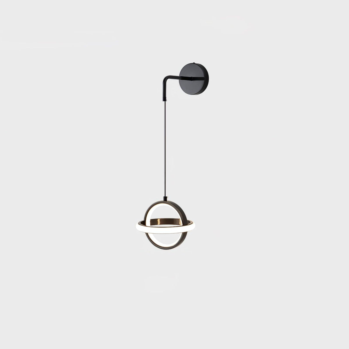 Iverelle Brass Oval Wall Lamp#Size_6.7″#Finish_Black