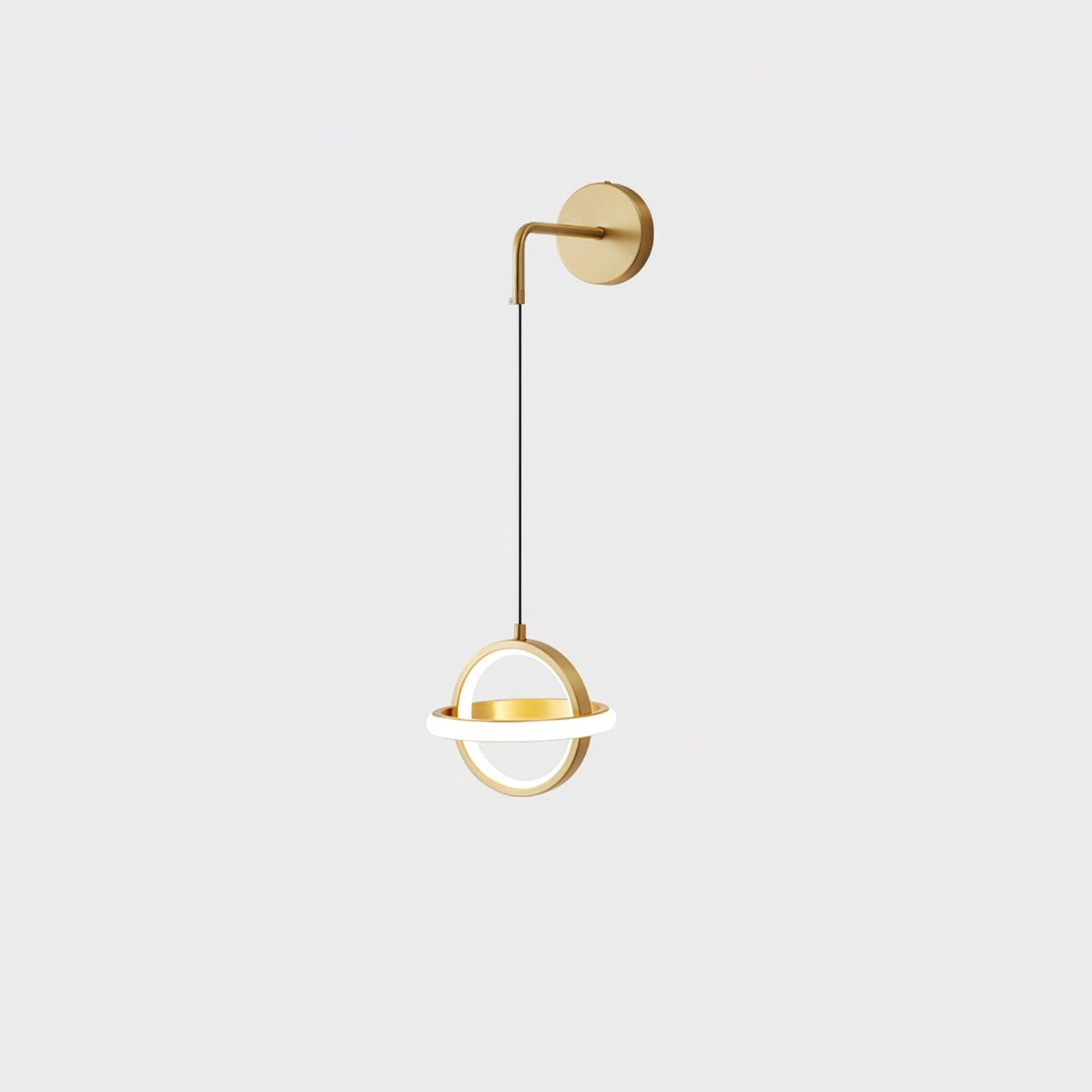 Iverelle Brass Oval Wall Lamp#Size_6.7″#Finish_Brass