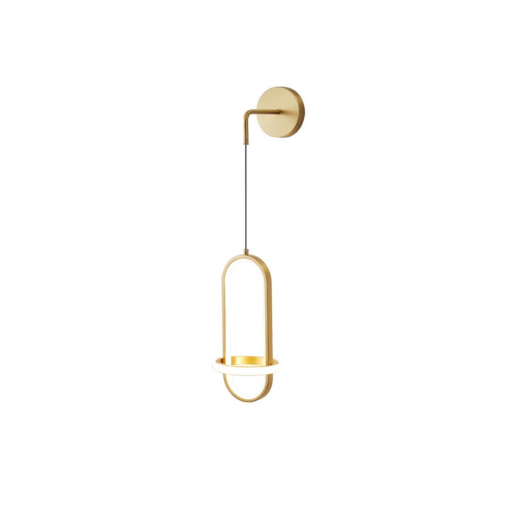 Iverelle Brass Oval Wall Lamp#Size_13.8″#Finish_Brass
